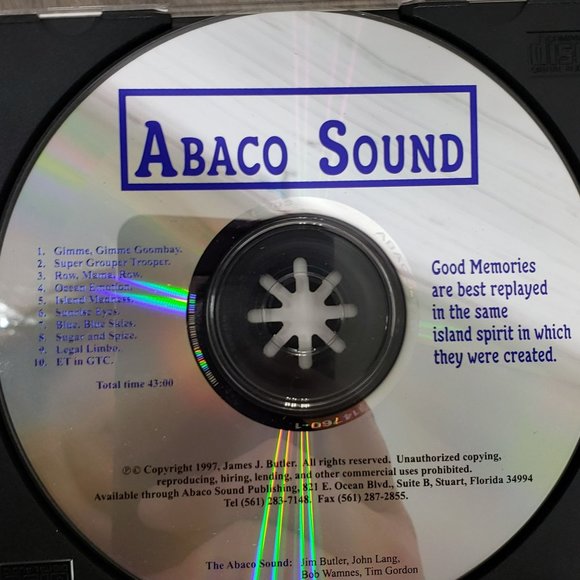 Abaco Sound CD 1997 Island music Jim Butler Tim Gordon John Lang Bob Wammes - Picture 5 of 6